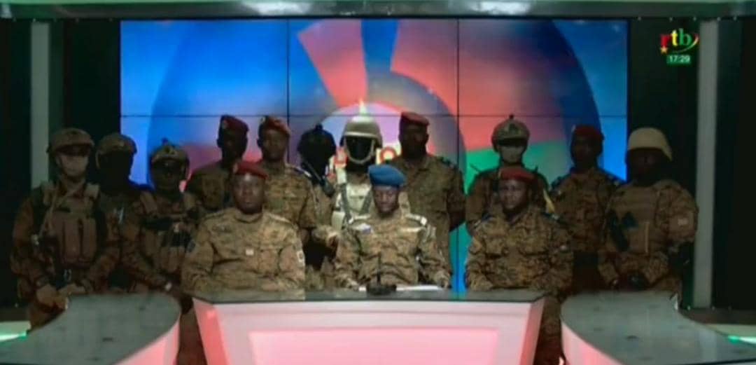 Burkina Faso’s military announces takeover on live TV, suspends constitution
