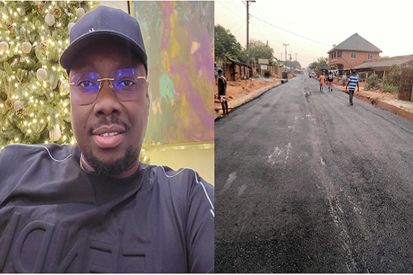Obi Cubana commences road construction in Oba