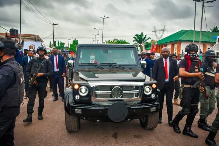 Soludo fulfills promise, picks Innoson vehicle as official car