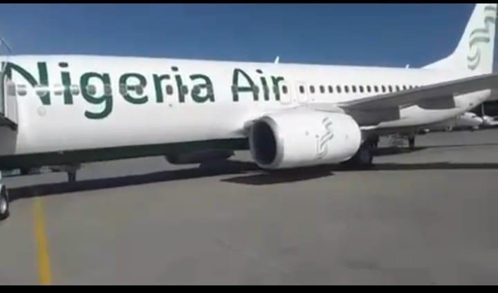 Aircraft with Nigeria Air colours sighted at Addis Ababa airport