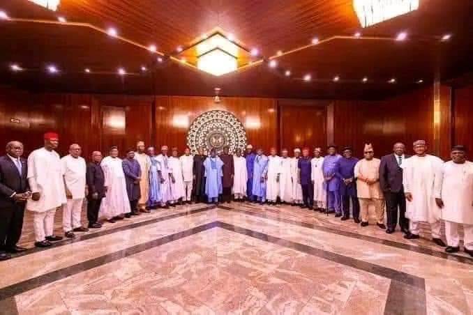 KEY HIGHLIGHTS OF PRESIDENT  TINUBU’S MEETING WITH STATE GOVERNORS ON THURSDAY